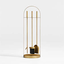 Brass Arch Fireplace Tools Crate Barrel