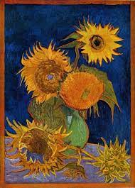There are differences in petal structure on a few of the flowers. Vase With Five Sunflowers The Bombed Vincent Van Gogh Painting