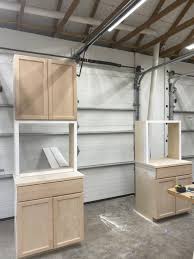 create a built in office using cabinets