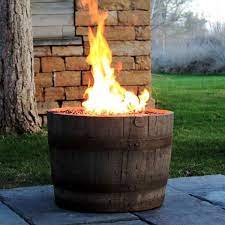 How to properly setup a fire pit using propane gas with fire glass ©go to. Diy Whiskey Wine Barrel Fire Pit Kit Midwest Barrel Company