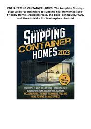 pdf shipping container homes the