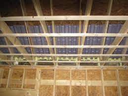 strap a ceiling before installing drywall