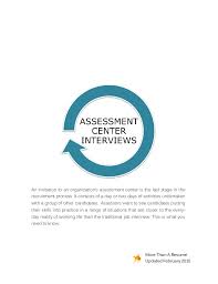 Case Study And Assessment Center Interviews_2 2015