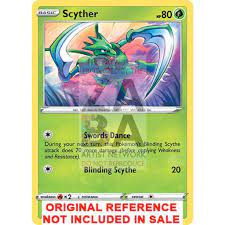 Among playable cards, what were some of the most dominant? Scyther 4 192 Rebel Clash Extended Art Custom Pokemon Card Zabatv