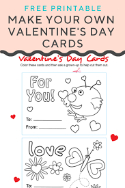 You can also cut out the valentines to make individual cards. Make Your Own Valentines Cards Printable Valentines Cards Free Valentines Day Cards Valentines Cards