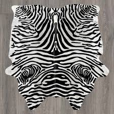 stenciled zebra black stripe on creamy