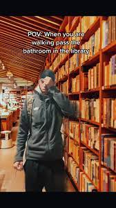 in the bathroom in the library｜Recherche TikTok