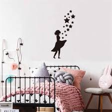wall stickers star girl baby wall