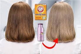 to lighten your hair with baking soda