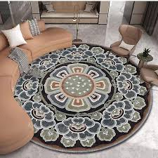 blue wool polyester oriental area rugs