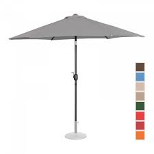 large outdoor umbrella dark grey