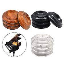 4x piano caster cups abs protections