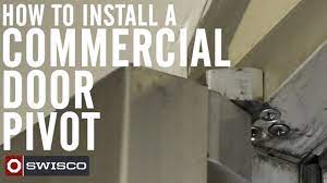 how to install a commercial door pivot