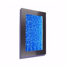 Wall Mount Hanging Bubble Wall Aquarium 30 Led Lighting Indoor Panel 300wm Water Fall Fountain Water Feature