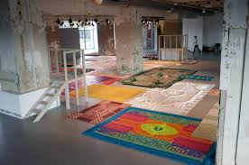intricate temporary carpets made from