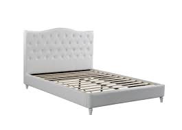 husky lily platform bed queen white