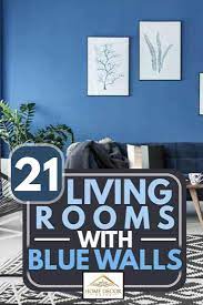 21 living rooms with blue walls