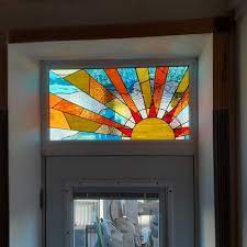 Tw 296 Sunny Stained Glass Transom