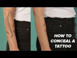 how to hide a tattoo with makeup