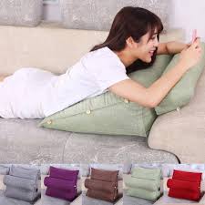 sofa wedge pillow for relaxing lumbar