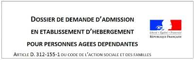 dossier de demande d admission en ehpad