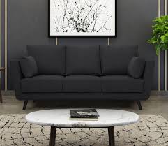 fabric sofa charcoal grey upholstery