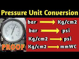 pressure unit conversion how can