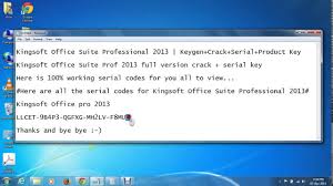 Apr 14, 2020 · see office 2016 is good but office 2019 is working as a pro. Kingsoft Office Suite Professional 2013 Keygen Crack Serial Product Key Youtube