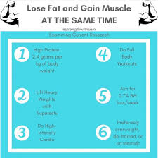 how to lose fat and gain muscle