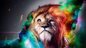 Colorful Lion Wallpaper on WallpaperSafari