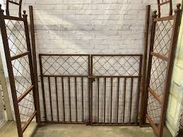 metal henry arbor with gate posts