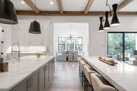 wood beam kitchen ceiling exposed