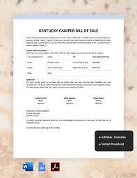 free cer bill of template