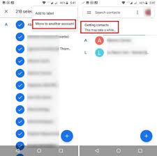 how to transfer contacts from one gmail