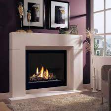 gas fireplace mantel