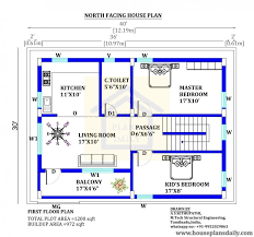 40x30 North Facing House Plan 40x30