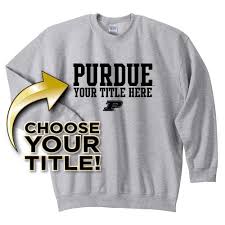 Your Choice Of Purdue Family Crewneck Sweatshirt Sport Gray