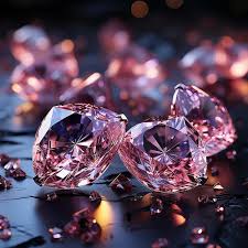 romantic pink diamonds jewel stone