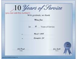 Almost all award service awards have one thing in common. Years Of Service Certificate Printable Certificate