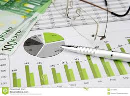 Business Chart Green With Money Stock Photo Image Of