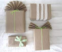 brown paper for gift wrapping ideas