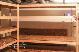 Ask somebody to hold secure your chosen anchors and position your basement shelving onto them. Diy Basement Shelving The Wood Grain Cottage