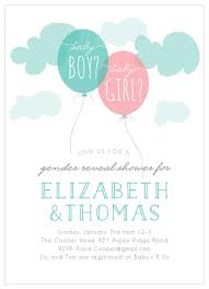 Gender Reveal Baby Shower Invitations Match Your Color