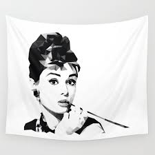 Audrey Hepburn Wall Tapestry By