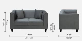 trubbi velvet 2 seater sofa in dark