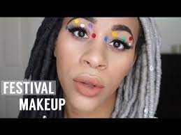 festival polka dot makeup tutorial