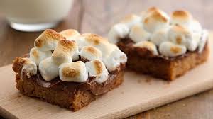 warm toasted marshmallow s mores bars