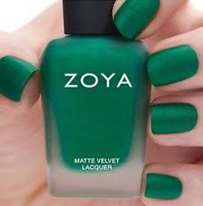 Details About Zoya Zp819 Honor Matte Velvet Winter Holiday Green W Pearl Matte Nail Polish