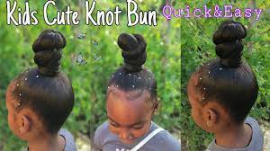top knot bun with braiding hair