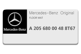 mercedes c cl floor mat 2056800048